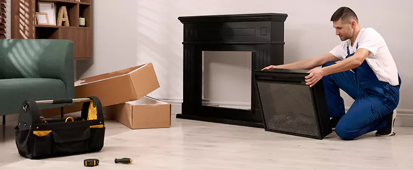 Old Rusted Metal Fireplace Repair And Replacement in Carbondale, IL