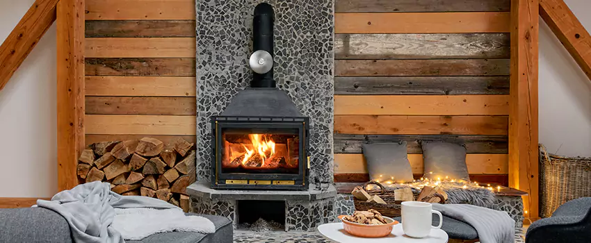 Thelin Hearth Products Direct Vent Gas Stove Fireplace Inspection in Carbondale, Illinois